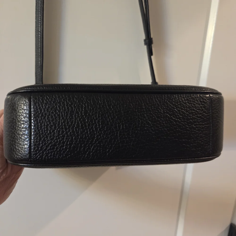 Coach Teri Black Leather Shoulder Bag - Picture 8 of 13